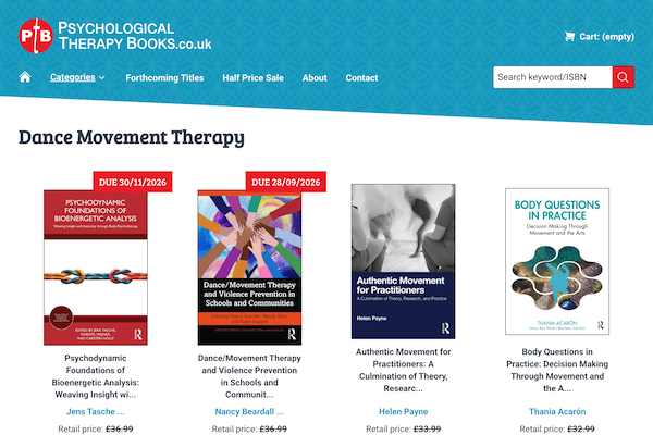 A Psychological Therapy Books webpage